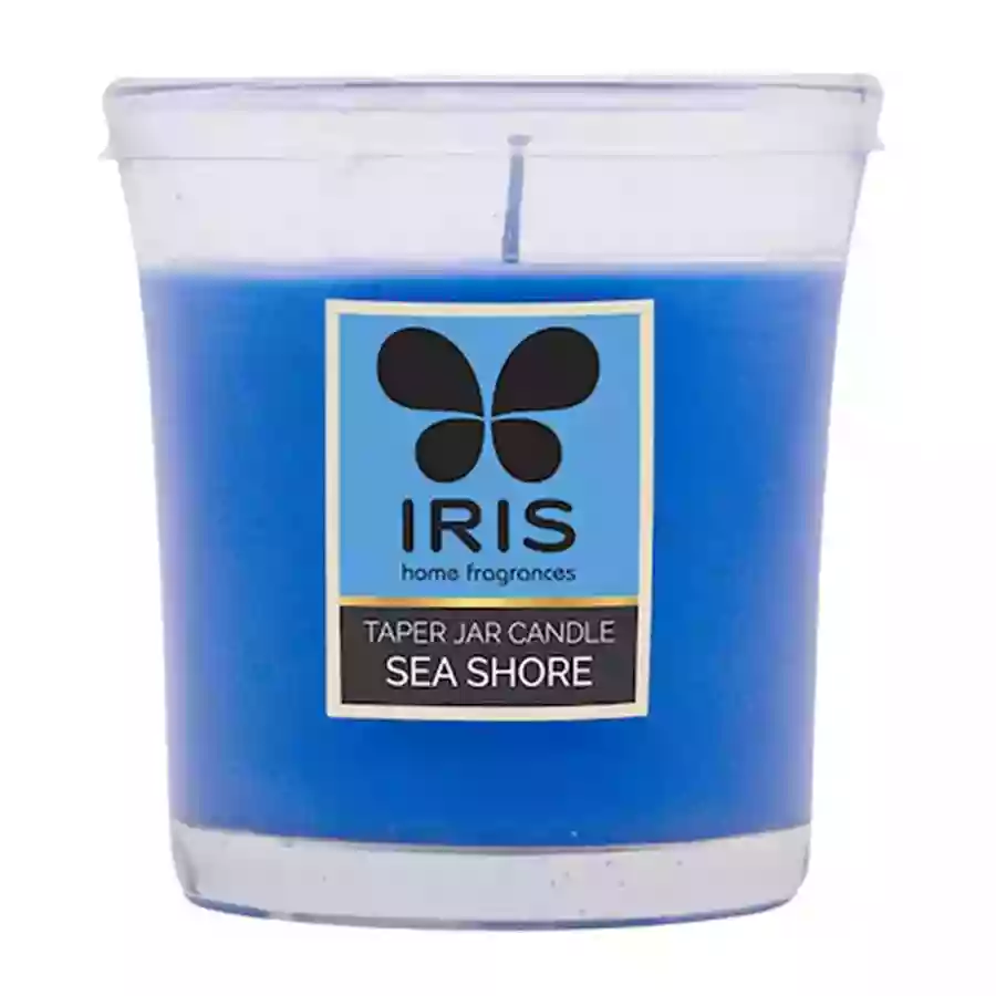 Iris Sea Shore Taper Jar Candle 110 Gm