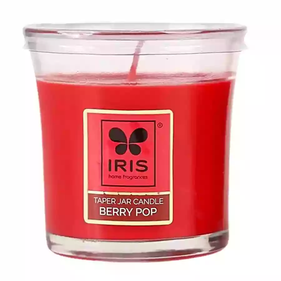 Iris Berry Pop Taper Jar Candle 110 Gm