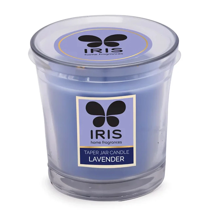 Iris Lavender Taper Jar Candle 110 Gm