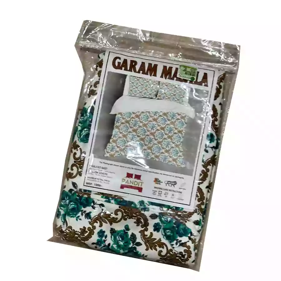 Pandit Garammasala Bedsheet Double