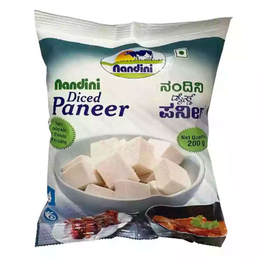 Nandini Diced Paneer Cube 200Gm