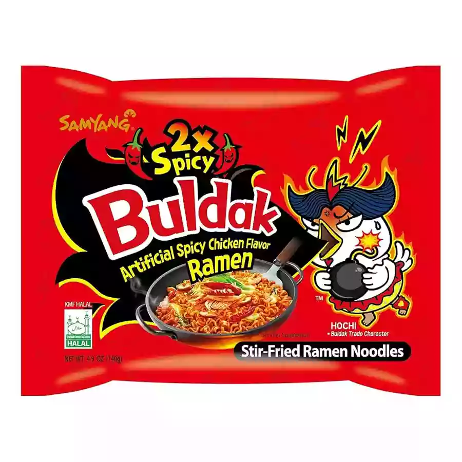 Samyang Buldak Hot Chicken Flavor Ramen 2X Spicy 140Gm Imp