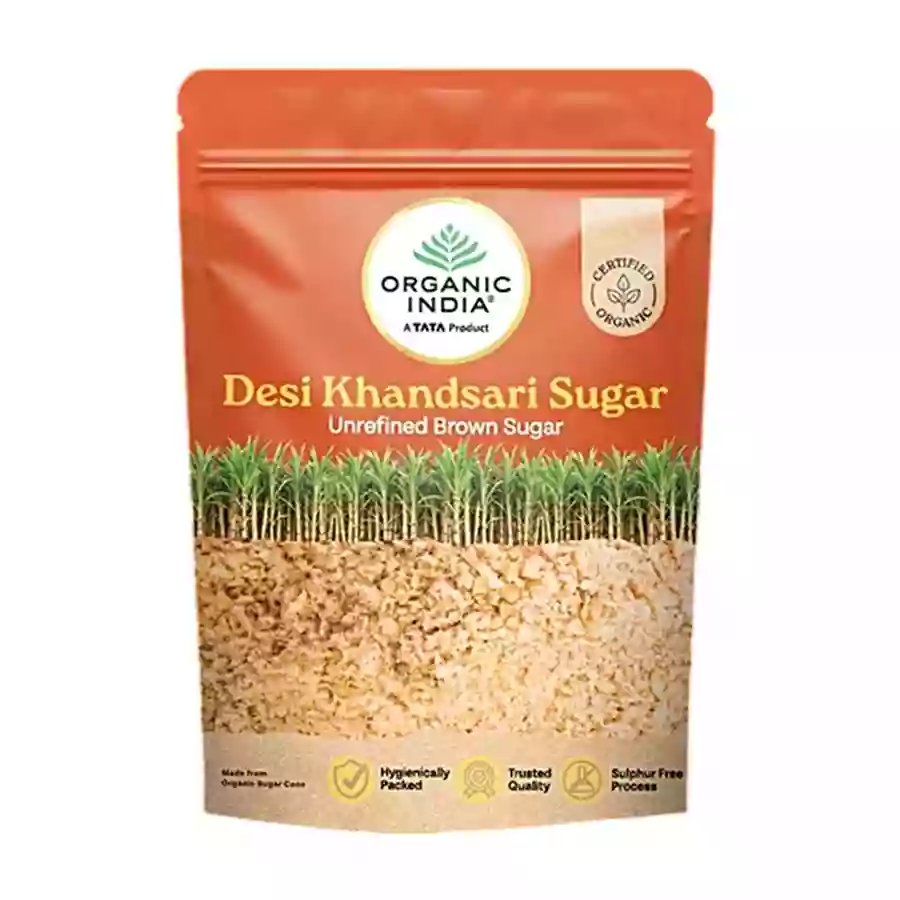Organic India Desi Khandsari Brown Sugar 500 Gm