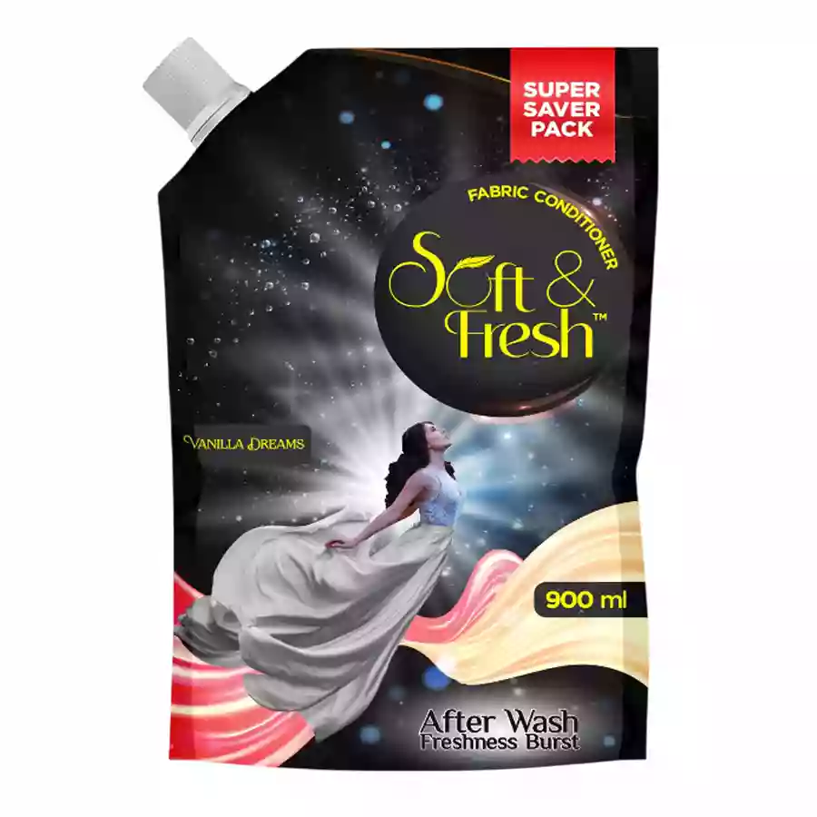 Soft & Fresh Fabric Conditioner Vanilla Dreams 900Ml Pouch