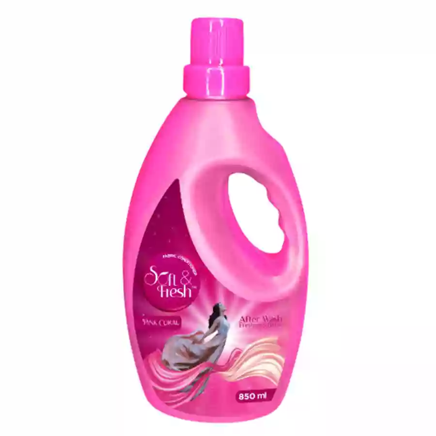 Soft & Fresh Fabric Conditioner Pink Coral 850Ml Bottle