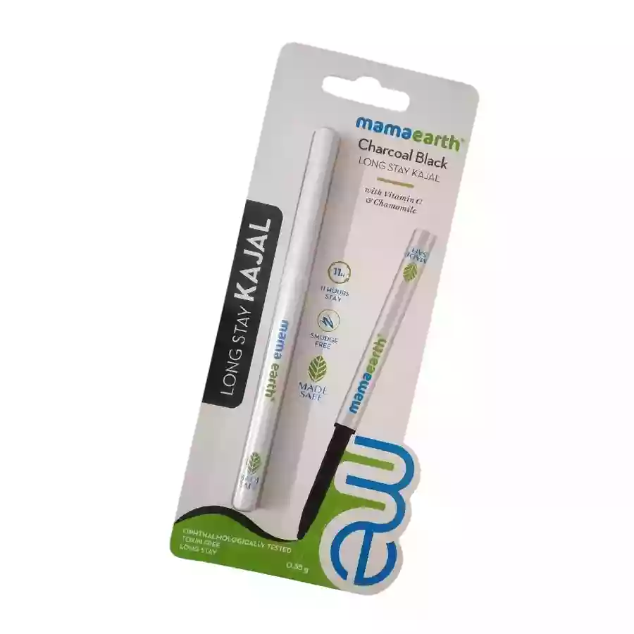 Mamaearth Charcoal Black Long Stay Kajal 0.35G