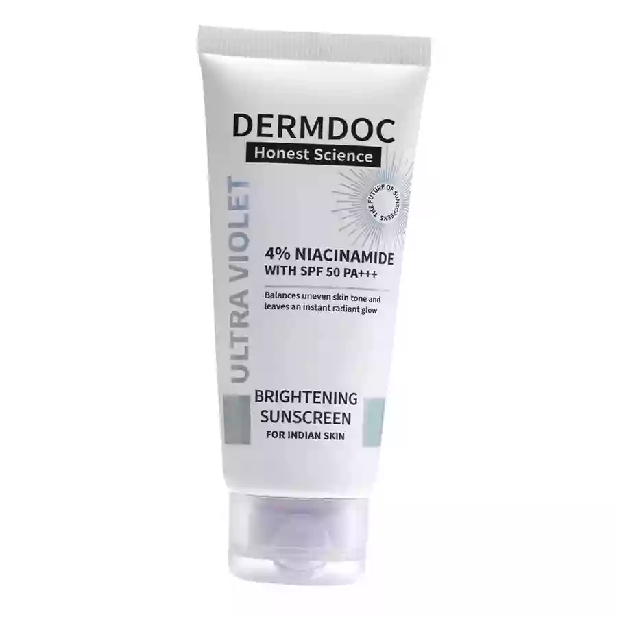 Dermdoc 4% Niacinamide With Spf 50 Pa+++ Brightening Sunscreen 50 Gm
