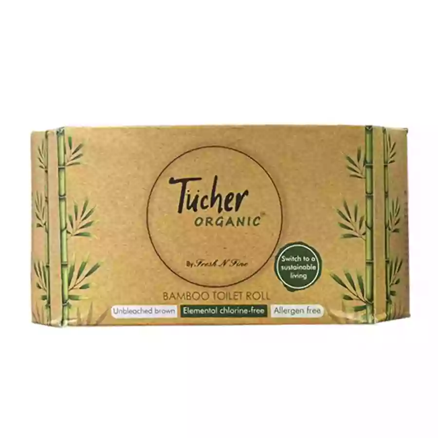 Tucher Organic Bamboo Toilet Roll 350 Pulls X2