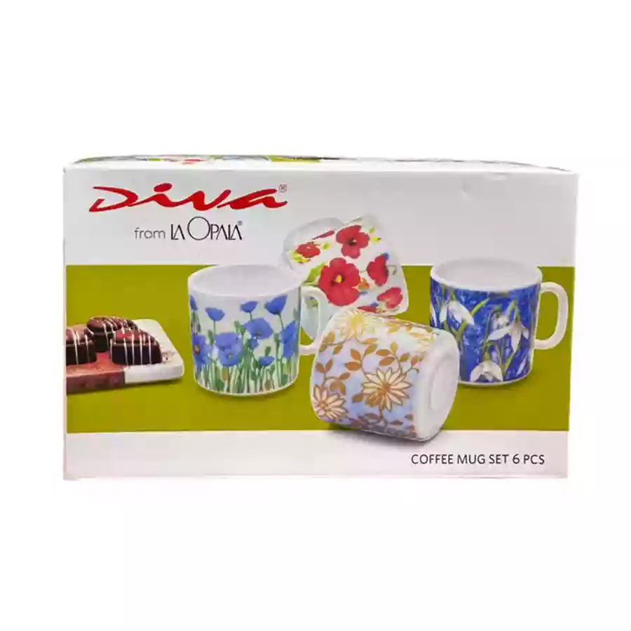 La Opala Melody Coffee Mug Regular 6 Pc