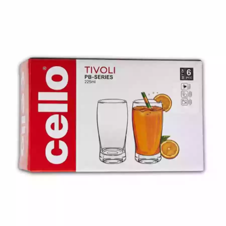Cello Tivoli Tumbler  250 Ml 6 Pcs Set