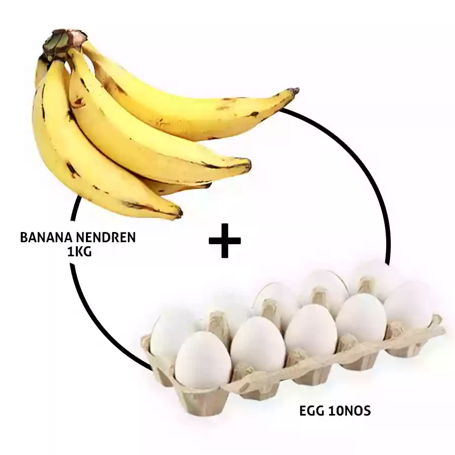 Banana Nendran 1 kg + Egg 10 nos