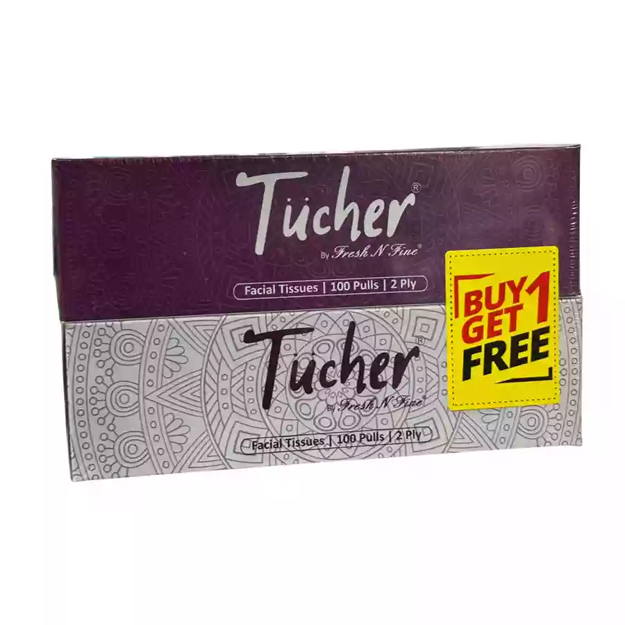 Fresh N Fine Tucher Tissue 60Sheets 2Ply 1+1